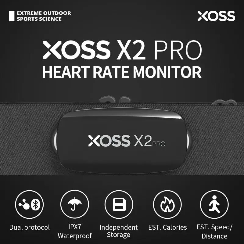 Cycling Heart Rate Monitor - XOSS X2 Pro Chest Strap Heart