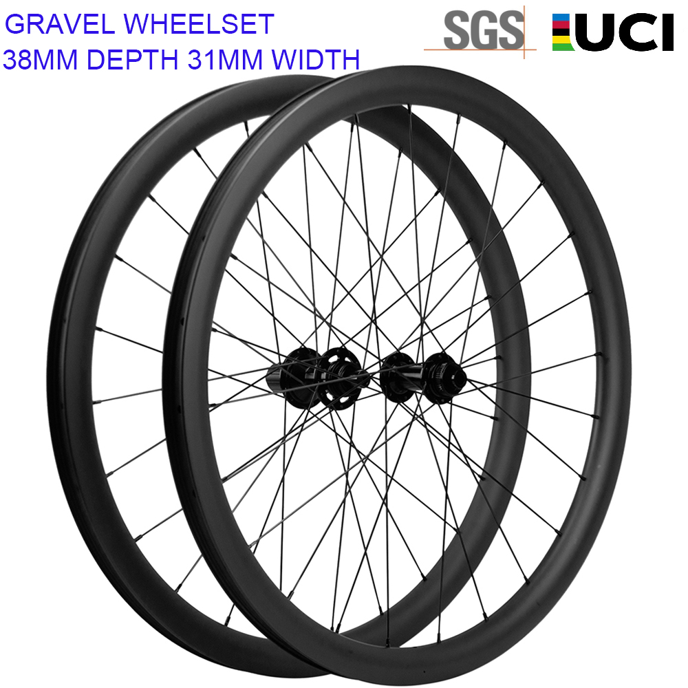 Gravel Bike Tires - 38mm GRAVEL Carbon Wheelsets Disc Brake
