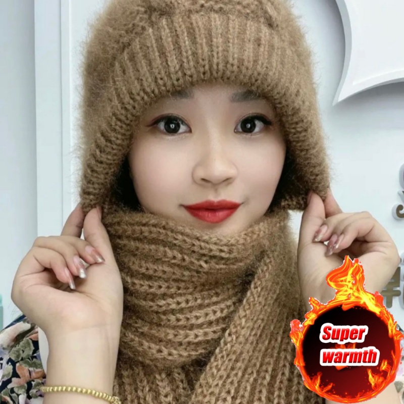 Women's Knit Hat Scarf Set Fle - Cycling Gear Weather recensie en prijs