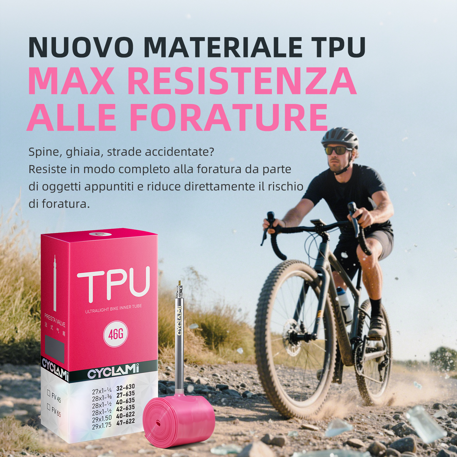 CYCLAMI Ultralight Bicycle Inn - Gravel Bike Tires recensie en prijs
