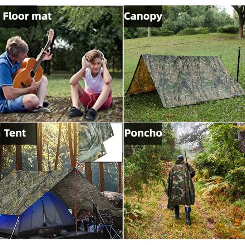 Tactical Camouflage Rain Ponch - Cycling Gear In Winter recensie en prijs