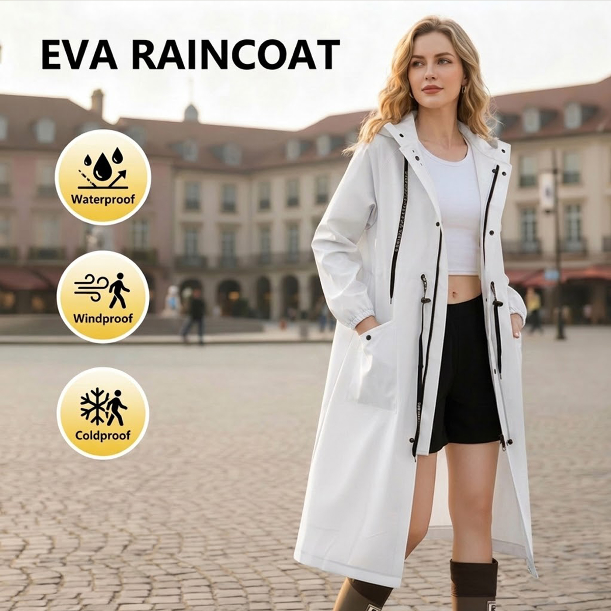 Women Long Waterproof Rain Jac - Cycling Gear Rain recensie en prijs