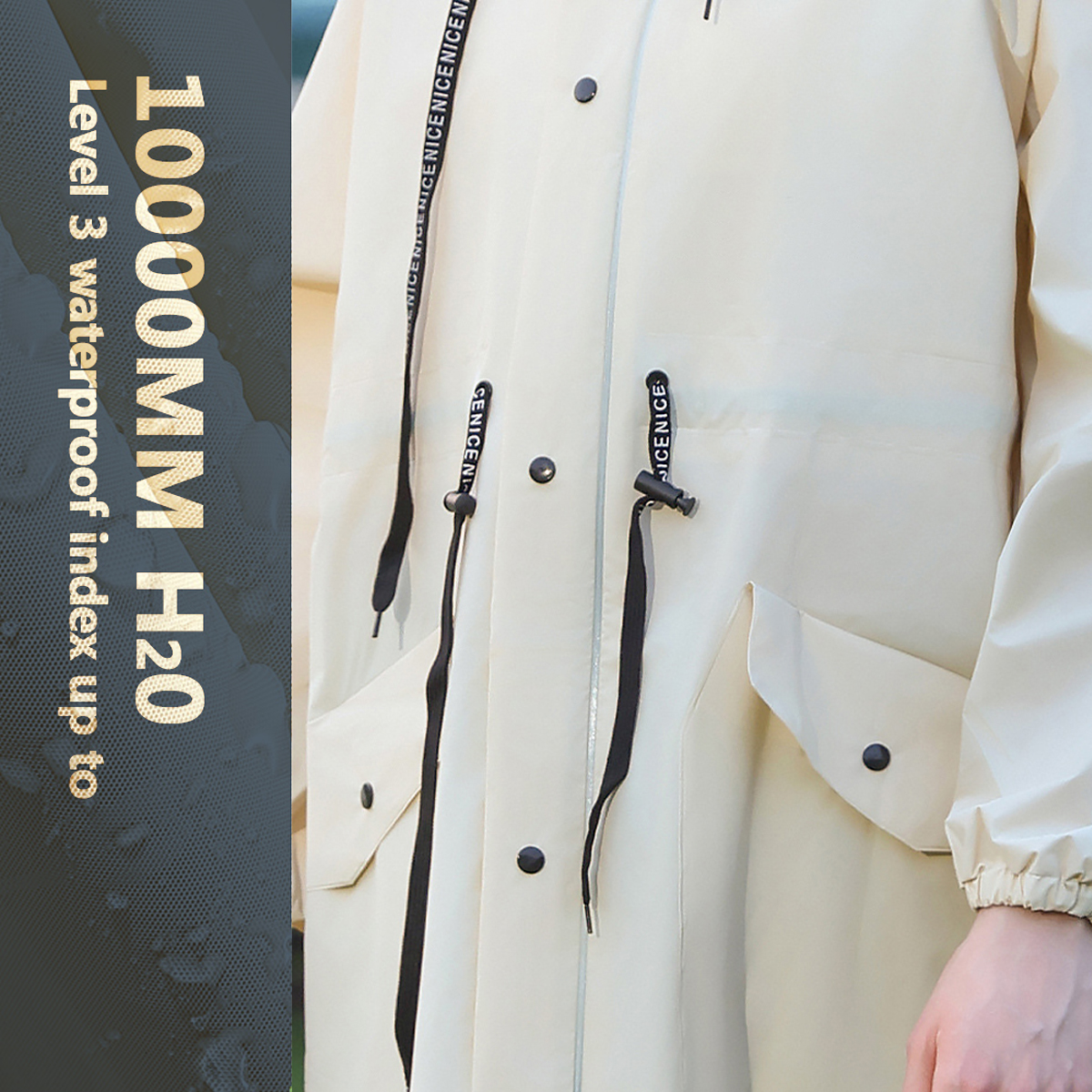 Women Long Waterproof Rain Jac - Cycling Gear Rain recensie en prijs
