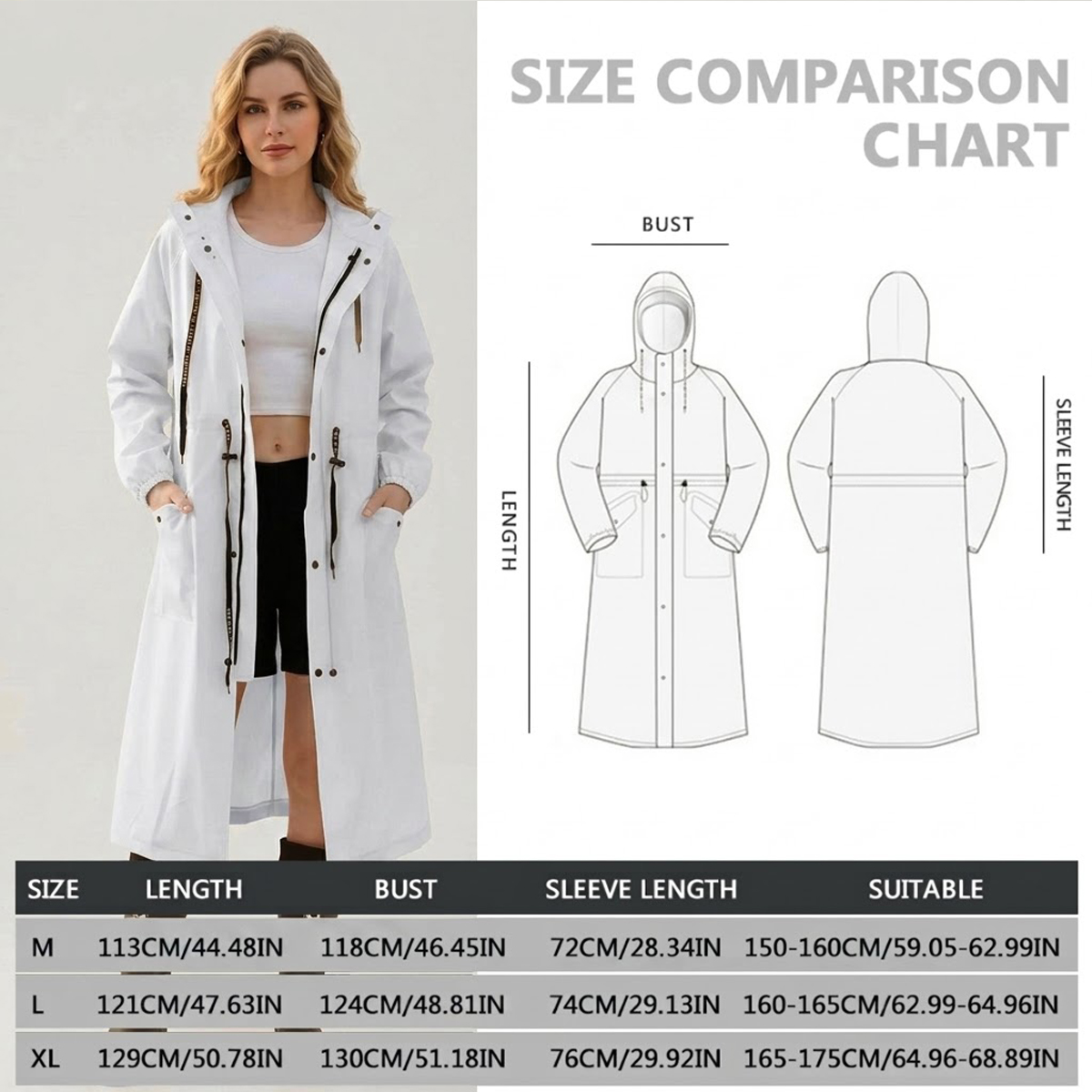 Women Long Waterproof Rain Jac - Cycling Gear Rain recensie en prijs