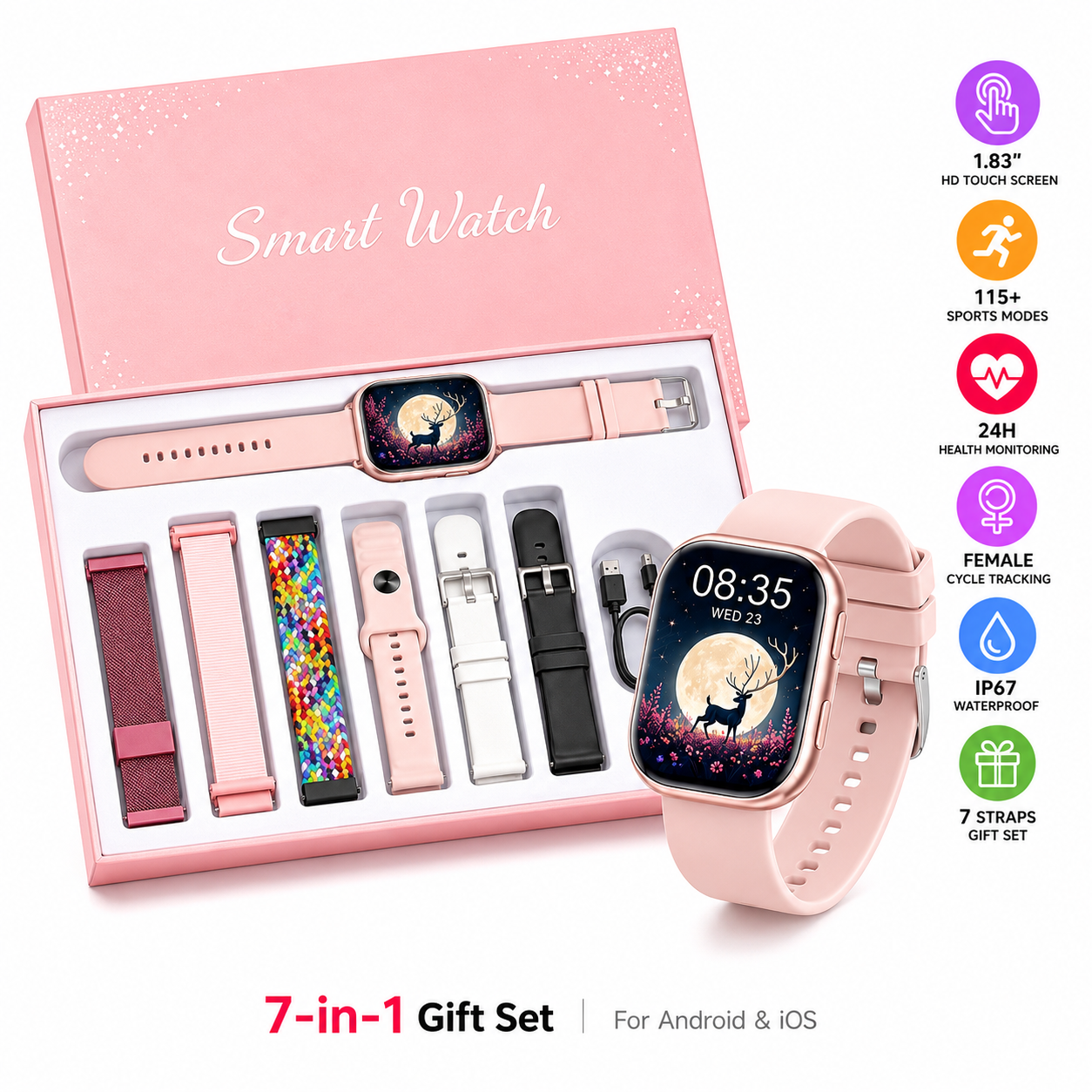 2026 New Ladies Smart Watch 1. - Cycling Heart Rate Monitor recensie en prijs