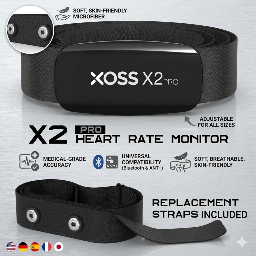 XOSS X2 Pro Heart Rate Monitor - Cycling Heart Rate Monitor recensie en prijs