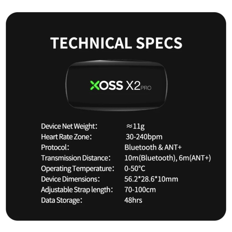 XOSS X2 Pro Heart Rate Monitor - Cycling Heart Rate Monitor recensie en prijs