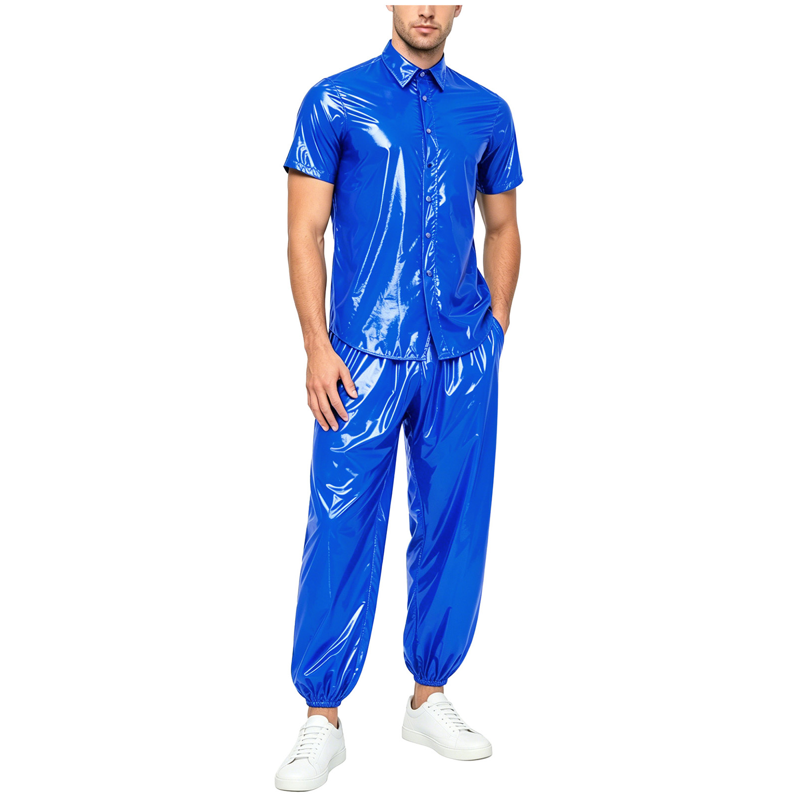 Men Glossy Waterproof Shirt Pa - Cycling Gear Rain recensie en prijs