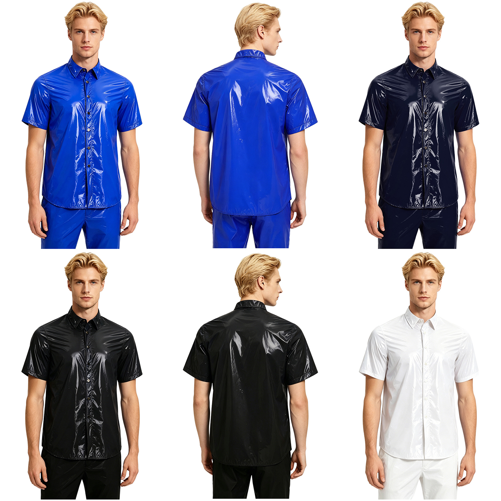 Men Glossy Waterproof Shirt Pa - Cycling Gear Rain recensie en prijs