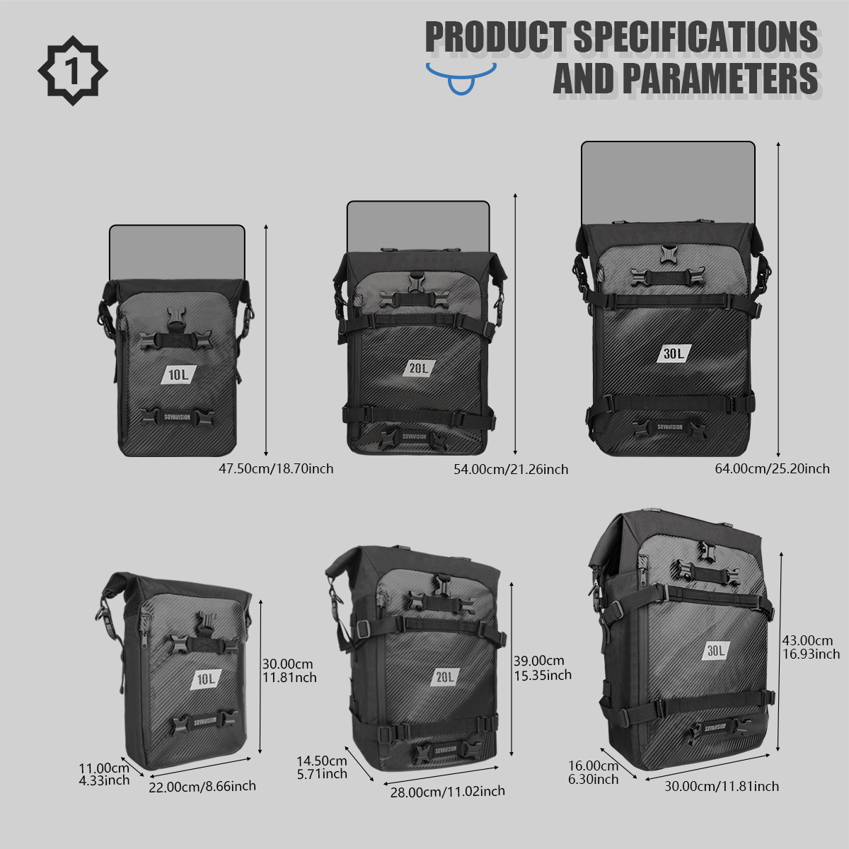 Waterproof Crash Bars Bag Moto - Cycling Backpack recensie en prijs