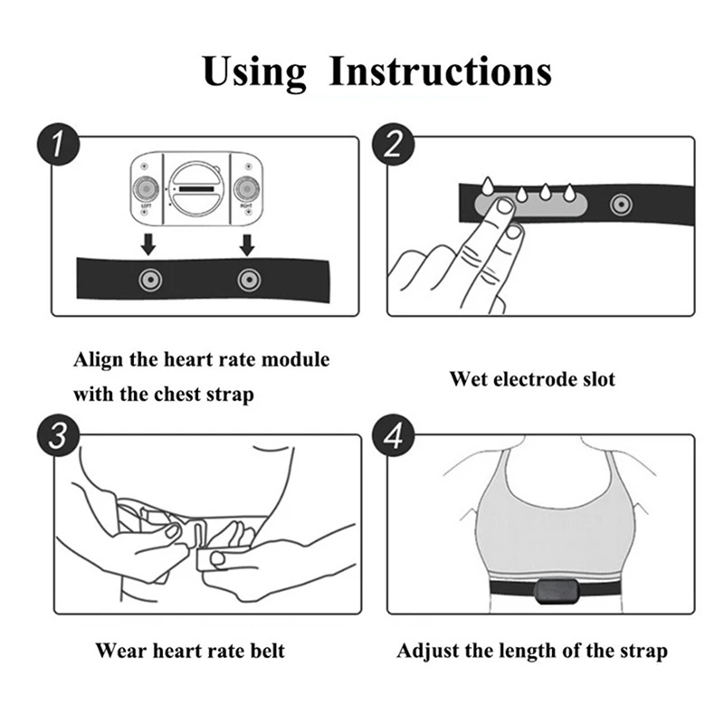 1/2PCS Heart Rate Monitor Ches - Cycling Heart Rate Monitor recensie en prijs